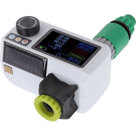 Automatisches Solar-Bewässerungsset 1,2 V NiMH, Gartenbewässerungs-Timer mit Regensensor, Tropfbewässerungssteuerung, integrierter Akku (UK-Einzelsteckermodell) (1/5)