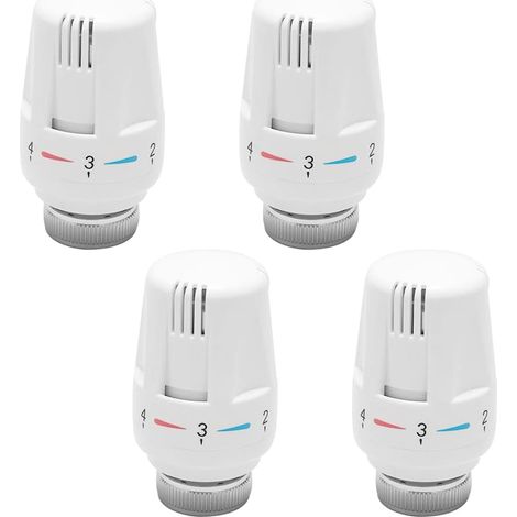 4PCS Robinet Thermostatique Radiateur, Valve de Radiateur Thermostatique , Tete Thermostatique Radiateur pour Maison Bureau (1/5)