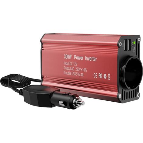 12V to 220V Car Converter - 300W Transformer, Power Inverter, 3A USB-C and USB-A Port, Voltage Converter, Charge Your Laptop, iPad, iPhone and More MUMU (1/4)