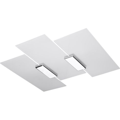 Sollux FABIANO - Lampadario decorativo a 3 luci bianco, cromato, attacco E27 (1/5)