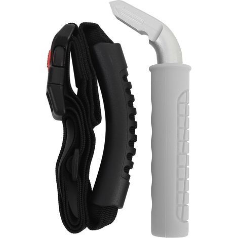 Poignée porte voiture aluminium sécurité renforcée – Capacité 450lbs portable support véhicule toutes voitures gris (1/5)