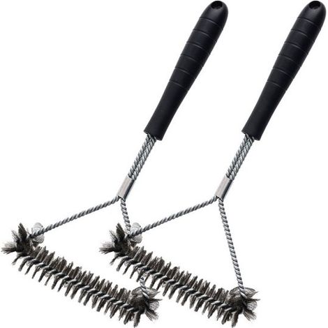 Grill- und Backofenreinigungsbürsten-Set (zweiteilig) – Reinigt effektiv alle Grillarten – Benutzerfreundlich – Typ D – 31 cm (1/5)
