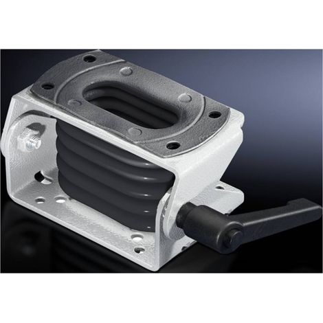 Rittal CP 6206.460 Adaptateur d'inclinaison pivotant, inclinable Tôle d'acier, plastique gris clair (RAL 7035), gris gr (1/2)
