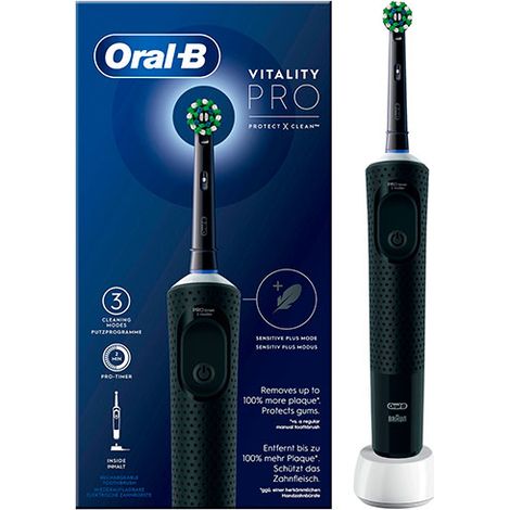Cepillo de Dientes Eléctrico Oral-B Vitality Pro Negro (1/5)