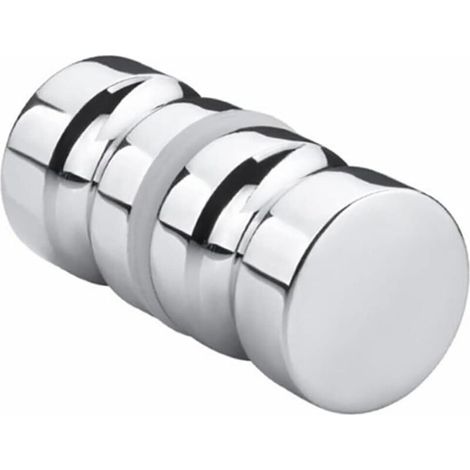 Poignée en aluminium pour portes de douche en verre - Double face - Résistante à l'eau (1/5)