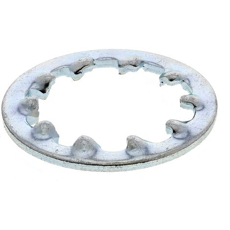 Rondelle antivibration à dents internes, pour vis M12, Acier Galvanisé brillant ( Prix pour Sachet de 100 )