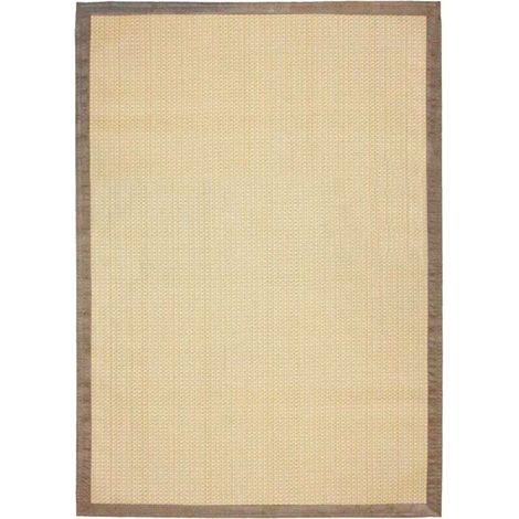 STRAW - Tapis tressé pour intérieur et extérieur beige 160x230