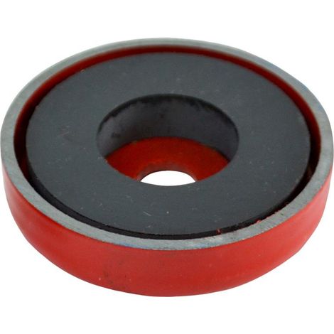 Faithfull FAIMAGSM508 Shallow Magnetic Plate Magnet 50.8 x 8.0mm with 10kg Holding Power (1/2)