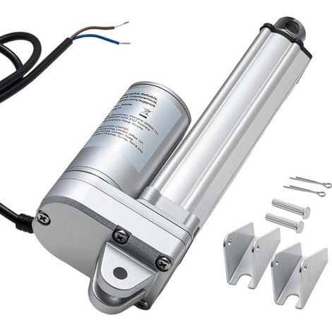 Poussée 3000 N Actionneur Linéaire 12V Course 101,6 mm IP65 5 mm/s pour Ouvre-Portes et Trackers Solaires (1/5)