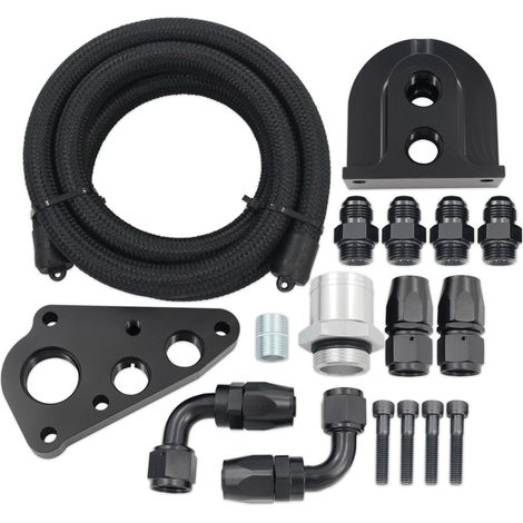 Complete oil filter relocation kit for Ford 1996 and later 4.6/5.4L Mustang F150s (1/4)