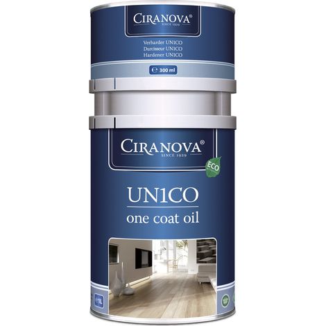Huile pou bois Ciranova UN1CO Natural 7253 avec durcisseur 300ml séchage rapide