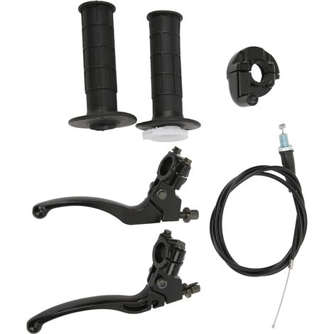 Levier d'embrayage et de frein, câble d'accélérateur complet 7/8in pour moto tout-terrain XR80 CRF70 CRF80 XR100 CRF100 (1/5)