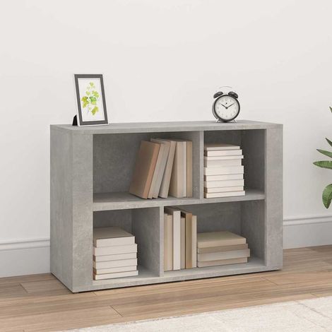 Buffet - Armoire de rangement Enfilade Gris béton 80x30x54 cm Bois d'ingénierie BV948633 - BonneVie (1/5)