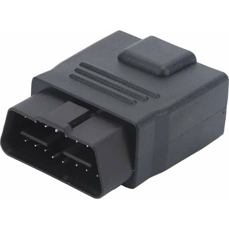 Adaptateur de prise OBD2 16 broches mâle à femelle ABS lecteur de Code en plastique vérification des défauts connecteur OBD adaptateur d'alimentation complet accessoire de voiture (1/2)