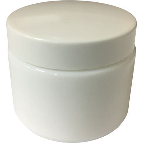 Vasetto opalina bianca in plastica (per creme) ml 50 (1/2)