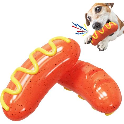 Jouets pour chiens saucisse avec son mordeurs interactifs mâcheurs modérés enrichissement de taille moyenne et grande 2pcs (1/5)