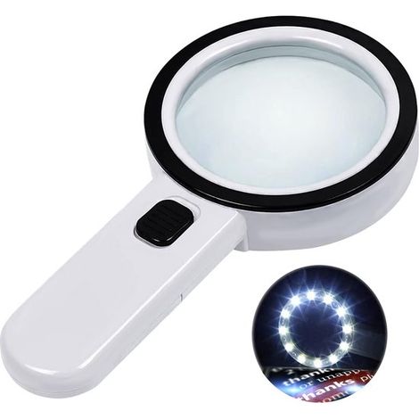 Lente d'ingrandimento con illuminazione - Lampada d'ingrandimento con illuminazione a LED - Lampada da tavolo (1/5)