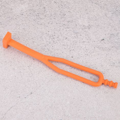 Support de batterie latéral en caoutchouc avec sangle, accessoire de fixation pour moto HUSQVARNA 14-19 (Orange) (1/5)
