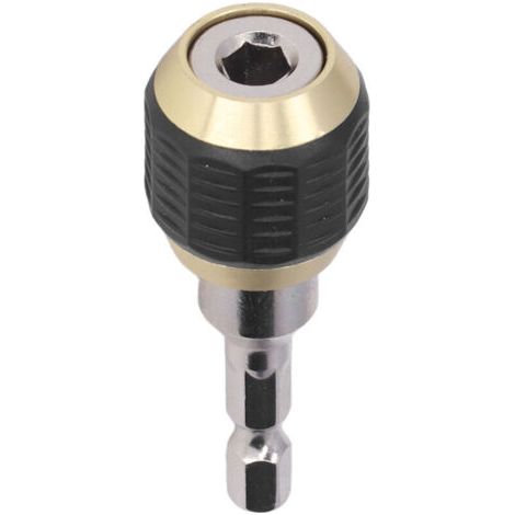 Tige de connexion à dégagement rapide 60 mm pour construction de terrasse et ossature bois, avec embout hexagonal 1/4 pouce autobloquant. (1/5)