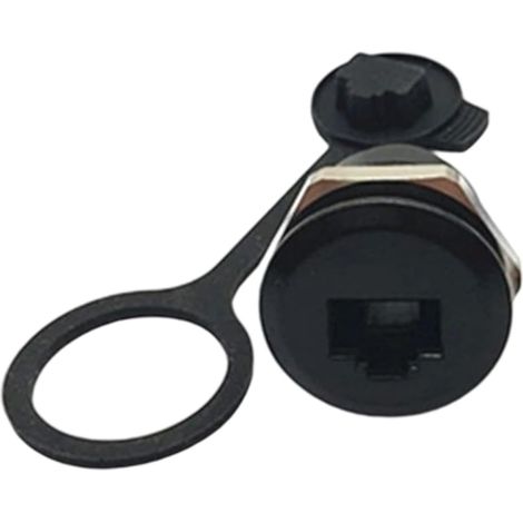 Connecteur RJ45 8P8C femelle en alliage avec blindage Gigabit Ethernet pour serveur de vidéosurveillance, réseau, connexion directe (1/5)