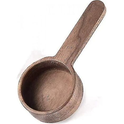 BEBUSINGOTO Teelöffel, 2 Stück, gemahlener Kaffeelöffel aus Holz (1/5)
