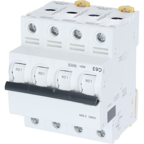 Modularer 4P 63A 400V AC-Leistungsschalter, DIN-Schienenmontage, Niederspannung, Schutz von Haushalts- und Industriegeräten. (1/5)