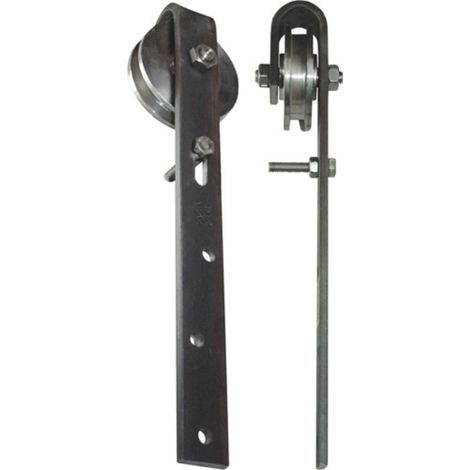 Rodillo para cancela corredera con soporte galvanizado 75mm VA crudo 250kg 9 / 11mm BETZ (1/2)