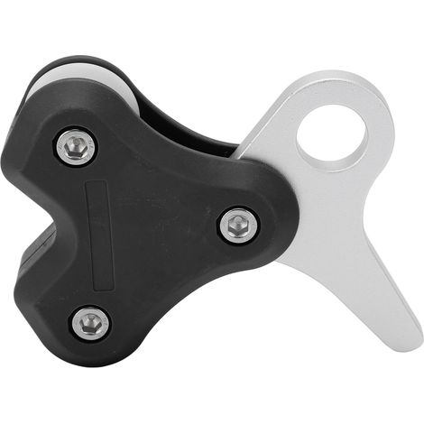 Poulie de Plongée en Aluminium Allié - Rétracteur à Câble Acier pour Apnée, Équipement de Plongée Sous-Marine Noir (1/5)