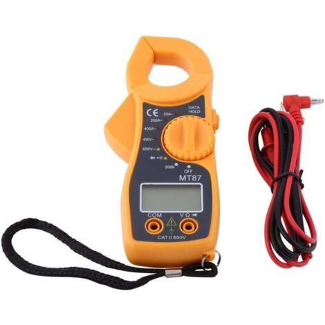 Automatic Digital Multimeter, Digital Clamp Multimeter, AC/DC Voltmeter, Ammeter, Ohmmeter, Voltage Tester, Large Digital LCD Display (1/4)