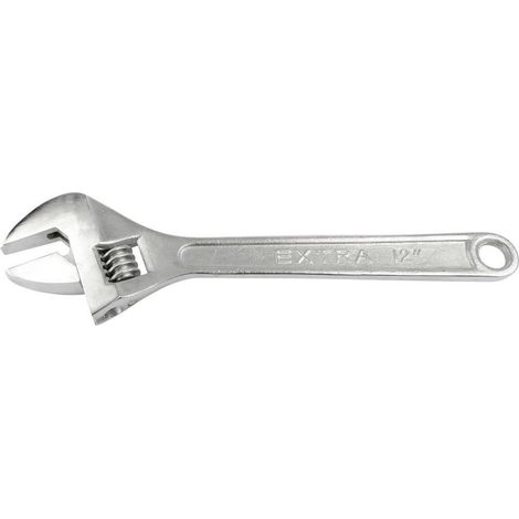 Brüder Mannesmann Clé à molette, 12 , chromé poli, 1 pièce, M 120–12