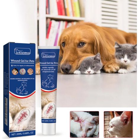 Wundpflegegel für Hunde und Katzen – Wasserfestes Hautreparaturgel – 20 ml -- DTEKGAZ (1/5)