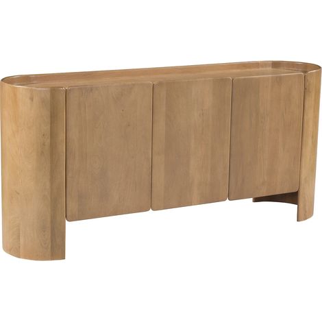 Buffet avec 3 portes en bois de manguier - Naturel - ISLARA (1/4)
