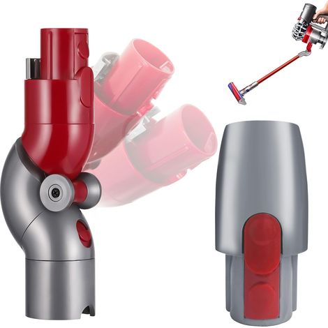Confezione da 2 adattatori di ricambio - Adattatore flessibile - Adattatore angolare con sgancio rapido - Per aspirapolvere Dyson V7, V8, V10, V11, V15 - Accessori per la pulizia di pavimenti e angoli