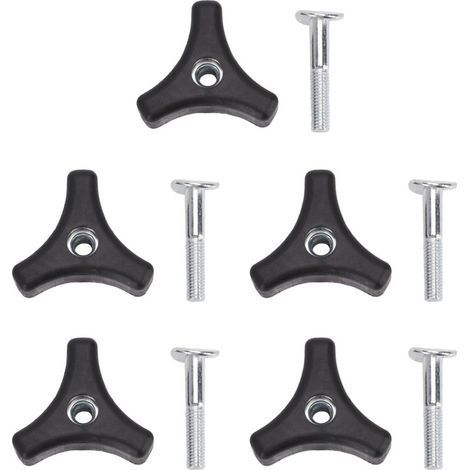 Ensemble de 5 vis de fixation triangulaires pour poignées de tondeuse à gazon, accessoires de rechange (1/5)