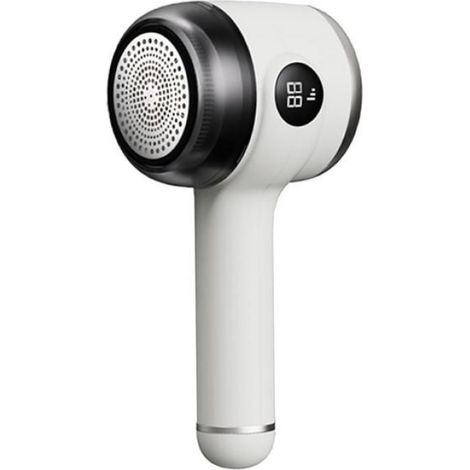 Rasoir anti-bouloche électrique rechargeable LED, coupe-bouloche lame 6 feuilles, double tête, écran LCD,3 modes,White (1/5)