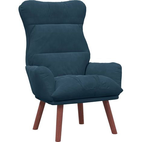 Maison Exclusive - Sessel Blau 69 x 74 x 93 cm Samt (1/5)