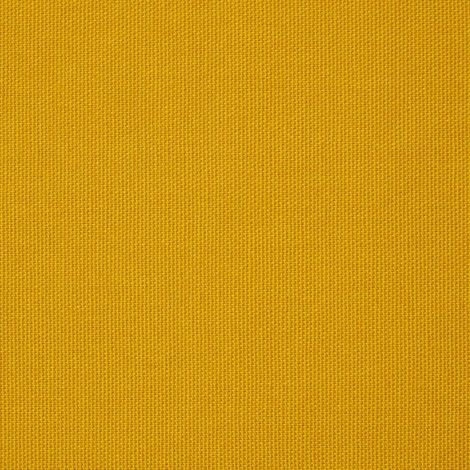 HOMESCAPES Tissu en coton uni Jaune moutarde