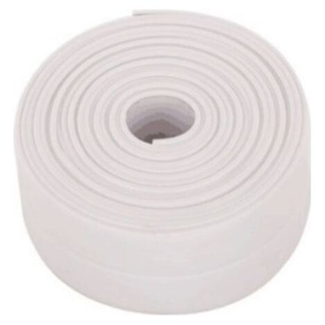 1 Rolle (weiß) wasserdichtes Dichtungsband, selbstklebendes PVC-Dichtungsband für Bad, Küche, WC und Badewanne