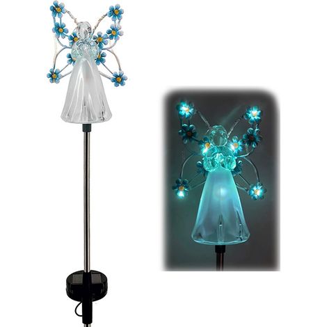 Lampe solaire ange pour jardin, décoration extérieure, lampe solaire ange pour cour ou jardin, lampe à brancher (1/5)