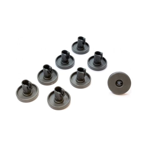 8 ruote di cesti inferiori per Arthur Martin Electrolux Faure 50286965004 lavastoviglie (1/5)