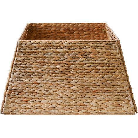 Foldable Square Tree Skirt - Water Hycainth - L60 x W60 x H26 cm - Natural