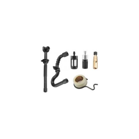 Ölfilter-Wartungsset für Ölpumpe, Schneckenrad, Kraftstoffleitung, Ersatzteile für STIHL MS180 MS170 170 180 018 017 Kettensäge, 6-teilig - Crezuo (1/4)
