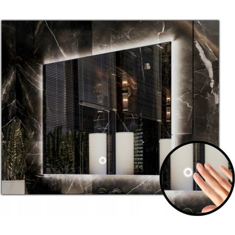 LED-beleuchteter Spiegel 120x55, wasserdicht (IP65) mit Berührungsschalter