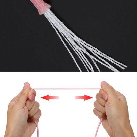 Cordon de parachute lumineux rose à 9 brins, idéal pour la survie en extérieur.