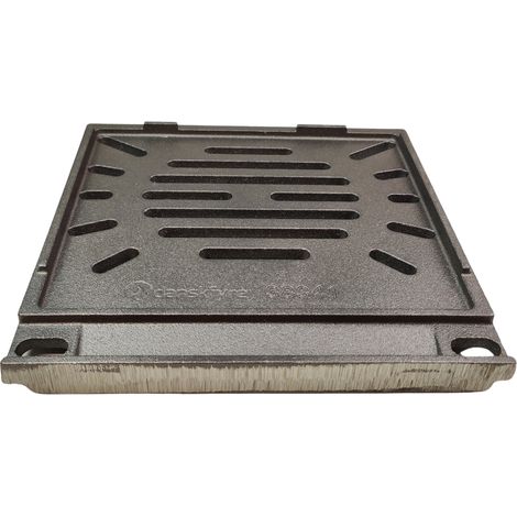 Support de grille pour poêles à cheminée Pluto KF 198 de Wamsler - fonte - dimensions d'encastrement parfaitement adaptées