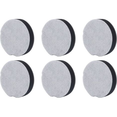 Lot de 6 filtres en coton, silicone et ABS pour aspirateur Bissell série 1520 (réf. 1604896) (1/5)