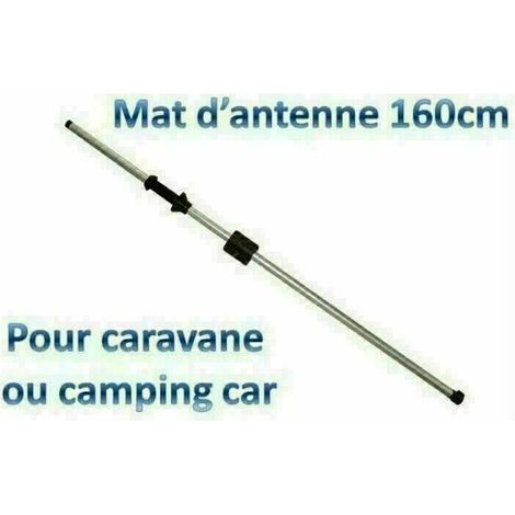 Mât d'antenne intérieur blocage par molette pour caravane et camping-car