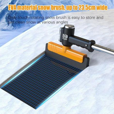 Outil de déneigement - - Grattoir à neige rétractable - éclairage LED - Tête en acier allié - Ergonomique (1/4)