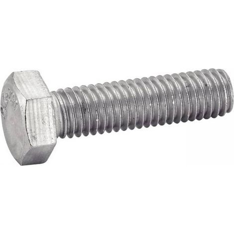 50 Vis à Métaux Tête Hexagonale Filetage Total 8 x 120 mm - DIN 933 - Inox A4 - D-Work
