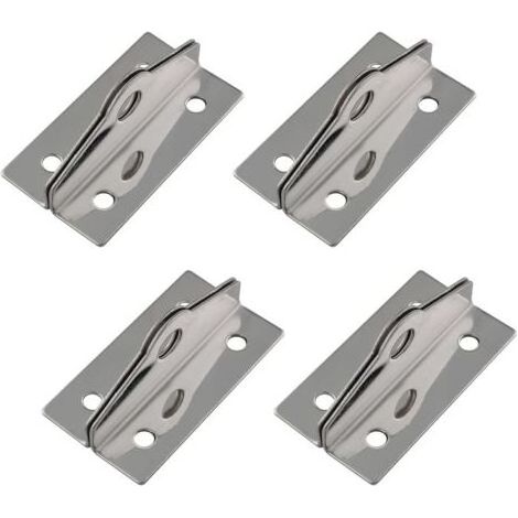 Lot de 4 loquets coudés à 90 degrés en acier inoxydable 304, verrou de sécurité, œillet de cadenas, pour rangement intérieur ou extérieur (1/5)